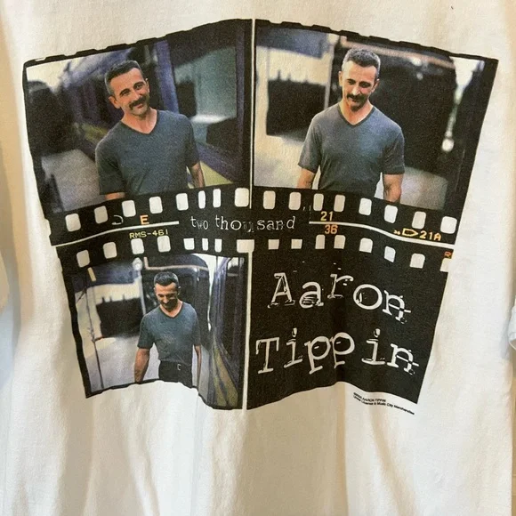 Vintage 2000 Country Aaron Tippin Tour Shirt - Picture 2 of 7